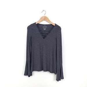 American Eagle Soft & Sexy Boho Bell Sleeve Shirt